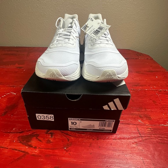 Adidas Duramo 10 Women Running Shoes White Size 10 HP2368 New in box - Picture 2 of 14